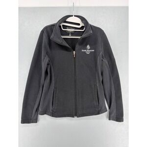 Straight Down Jacket‎ Womens L Black Ribbed Full Zip Four Seasons Hotel Miami